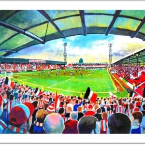 Media Storehouse 10x8 Print of Griffin Park Stadium Fine Art - Brentford Football Club (14645945)
