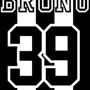 NEWCASTLE UNITED Football club BRUNO Guimaraes 39 Brazilian Geordie black and white notebook