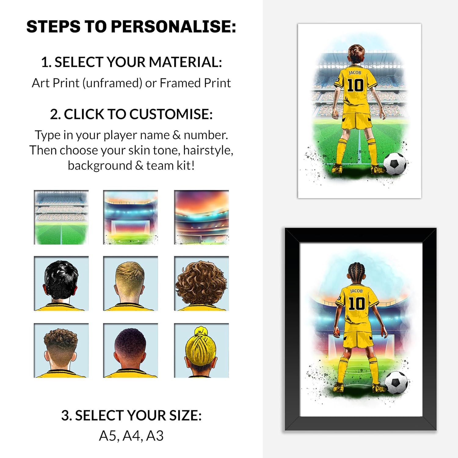 Personalised Wolves Football Gifts for Boys - Wolverhampton Wanderers - Wolverhampton Football Posters for Boys Bedrooms - Wolves Football Room Decor by Art by Toor (Fine Art Print (unframed)) - Image 2