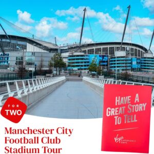 Virgin Experience Days Manchester City Football Club Stadium Tour for Two Adults - Behind the scenes look at the home dressing room, players tunnel, dugouts and more