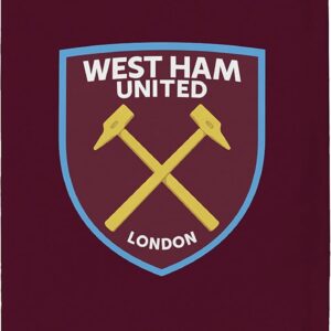 West Ham United FC West Ham United Towel, Claret, New Crest, Cotton, 70 x 140 c