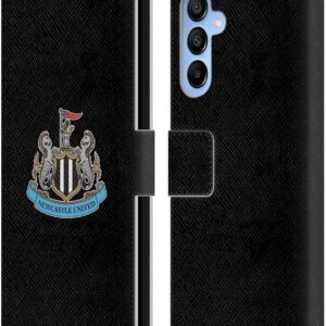 Head Case Designs Officially Licensed Newcastle United Football Club Plain Crest Leather Wallet Case Compatible With Samsung Galaxy A16 5G