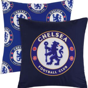 Chelsea F.C. Square Cushion Covers, 39 x 39cm Bed, Sofa Cushion Cover Pack of 2 Gifts