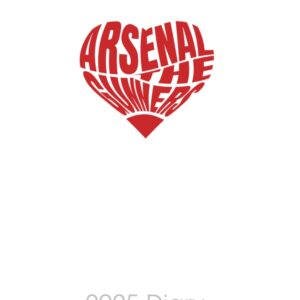 Arsenal 2025 FOOTBALL FAN DIARY: The Gunners Weekly & Monthly Planner - Week to View on 2 Pages - 6" x 9"