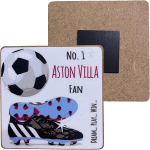 Aston Villa Villians FC Football Club Fan - FRIDGE MAGNET - by WHITE COTTON CARDS (M-FN13)