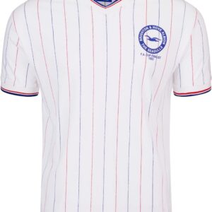 Brighton and Hove Albion FC 1983 FA Cup Finalists Away Shirt, Size Large White