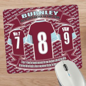 Burnley Football Shirt Mouse Mat Gift