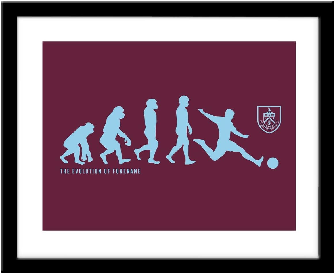 Burnley Personalised FC Evolution Framed Print