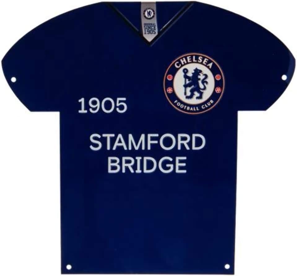 Chelsea Shirt Shaped Metal Sign