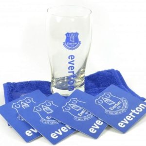 Everton FC Mini Bar Set (One Size) (Blue/Clear)