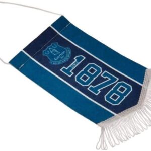 Everton Team Mini Pennant Football Club Crest Badge Flag Car Mirror Hanging
