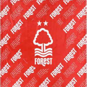 FOCO Officially Licensed Nottingham Forest FC Football Supreme Slumber Plush Throw Blanket