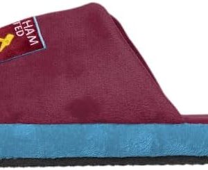 FOCO Premier League Football West Ham United Fan Comfy Slide Slippers Mens Size 8/9