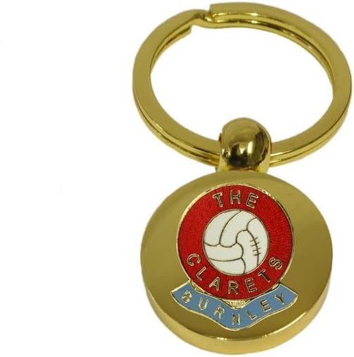 Knight Football Gold Disc Keyring Burnley