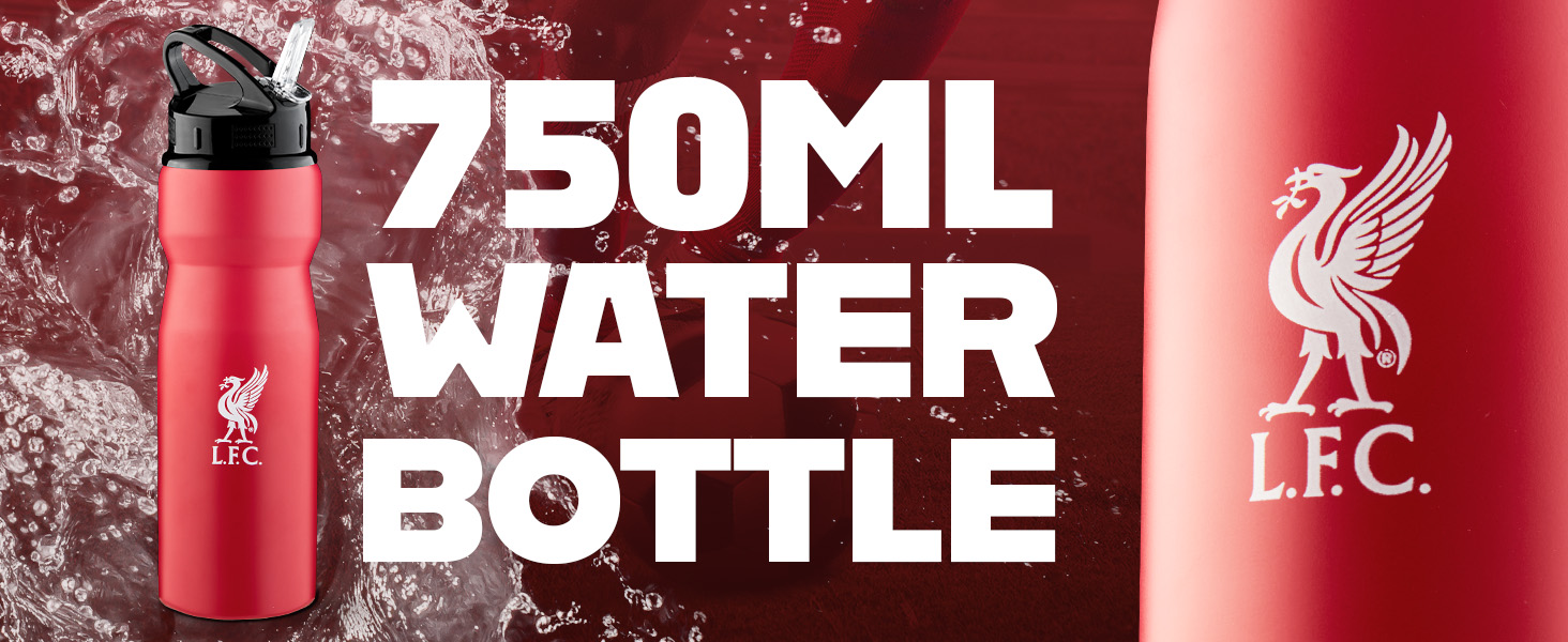 Liverpool FC Water Bottle with Straw