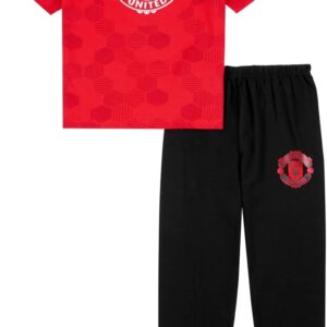 Manchester United F.C Boys Pyjamas | Man Utd Pjs For Boys | Football Gifts for Boys | Official Man Utd Merchandise Clothing Nightwear