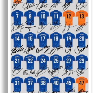 Mounted Gifts Trading Chelsea team squad 2024-2025 Signed poster print framed picture photo autograph gift 24/25 Enzo Madueke Cole Palmer Joao Felix (A4 poster only)