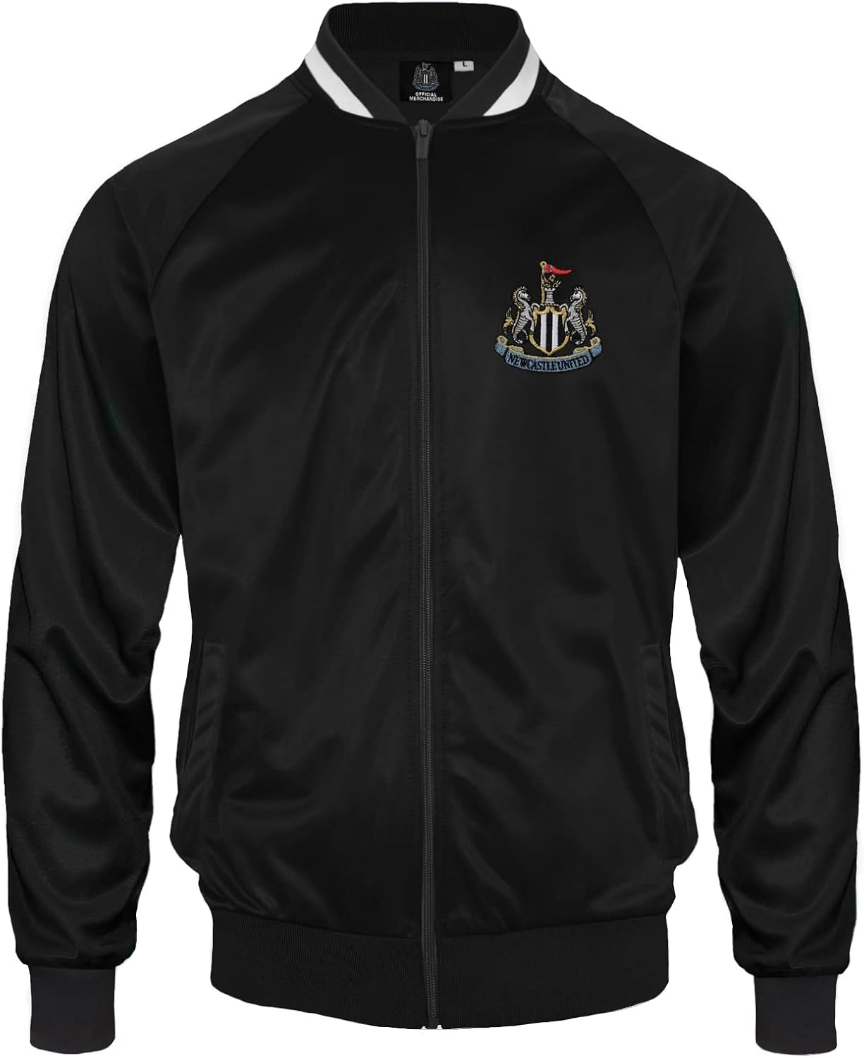 Newcastle United Mens Jacket Track Top Retro Official Football Gift