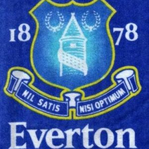 OFFICIAL EVERTON FC CRESTED FACE CLOTH FLANNEL
