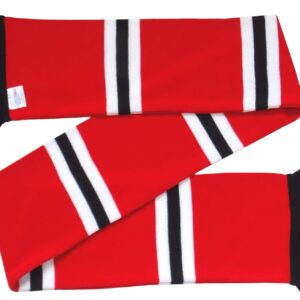 Sheffield United Supporters Red, White and Black Retro Striped Scarf