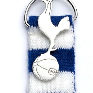 The Carat Shop Tottenham Hotspur Football Club Blue Stripe Scarf and Cockerel Backpack Hanger