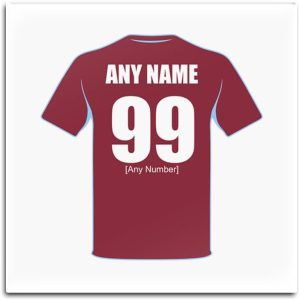 UNIGIFT Personalised Gift - Set of 4 x Burnley Square Gloss Hardboard Coaster (Football Club Design Theme, Colour Options) - Any Name/Message on Your Unique Mat Pad - The Clarets