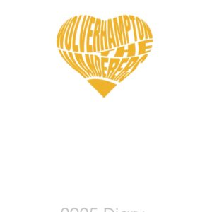 Wolverhampton 2025 FOOTBALL FAN DIARY: The Wanderers Weekly & Monthly Planner - Week to View on 2 Pages - 6" x 9"