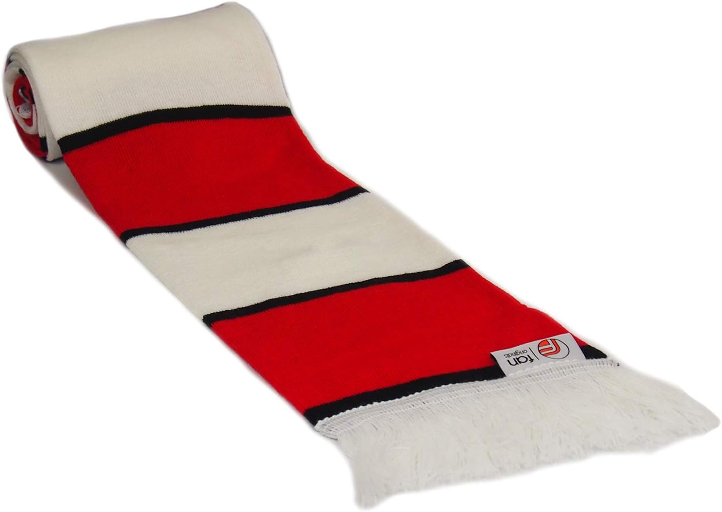 fan originals Retro Football Bar Scarf Brentford Colours Red White Black