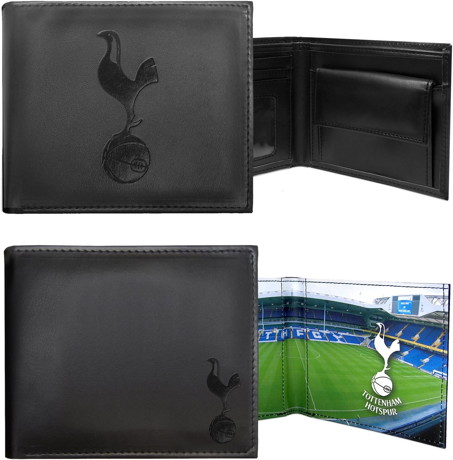 Tottenham Hotspur FC Official Football Gift Embossed Crest Money Wallet Black - Image 4