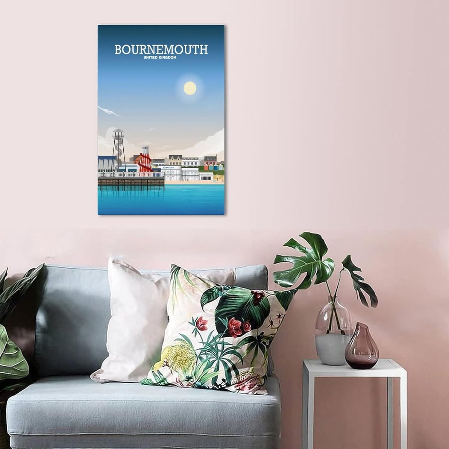VTGCLT England Bournemouth Vintage Travel Posters Professional Football Club Canvas Painting Pictures Prints Wall Art for Bedroom Office Decor 12x18inch(30x45cm) - Image 5