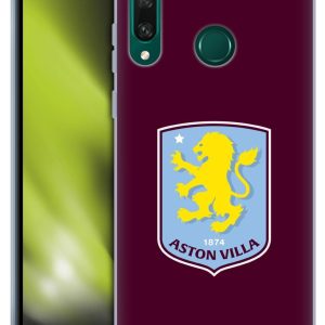 Head Case Designs Officially Licensed Aston Villa Football Club Villa Claret 2024 Crest Designs Gel Case [Military Grade Protection] Compatible With Huawei Y6p