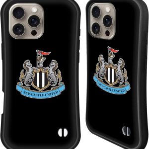 Head Case Designs Officially Licensed Newcastle United Football Club Plain Crest Hybrid Case Compatible With Apple iPhone 16 Pro Max