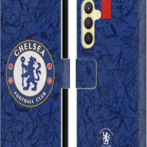 Head Case Designs Officially Licensed Chelsea Football Club Home 2019/20 Kit Leather Flip Case Compatible With Samsung Galaxy S23 FE 5G