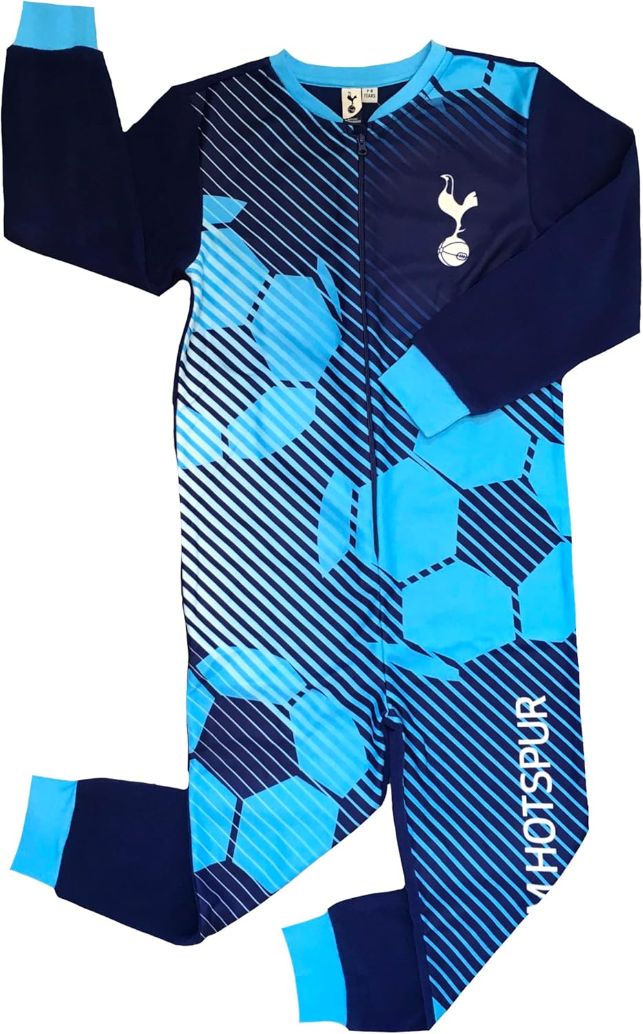 Tottenham Hotspur Boys Onesie, Sleepsuit, All in One Pyjamas, Age 7-14 Years - Image 4