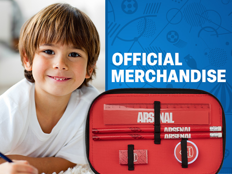 Arsenal F.C. Filled Pencil Case, Colouring and Stationery Set