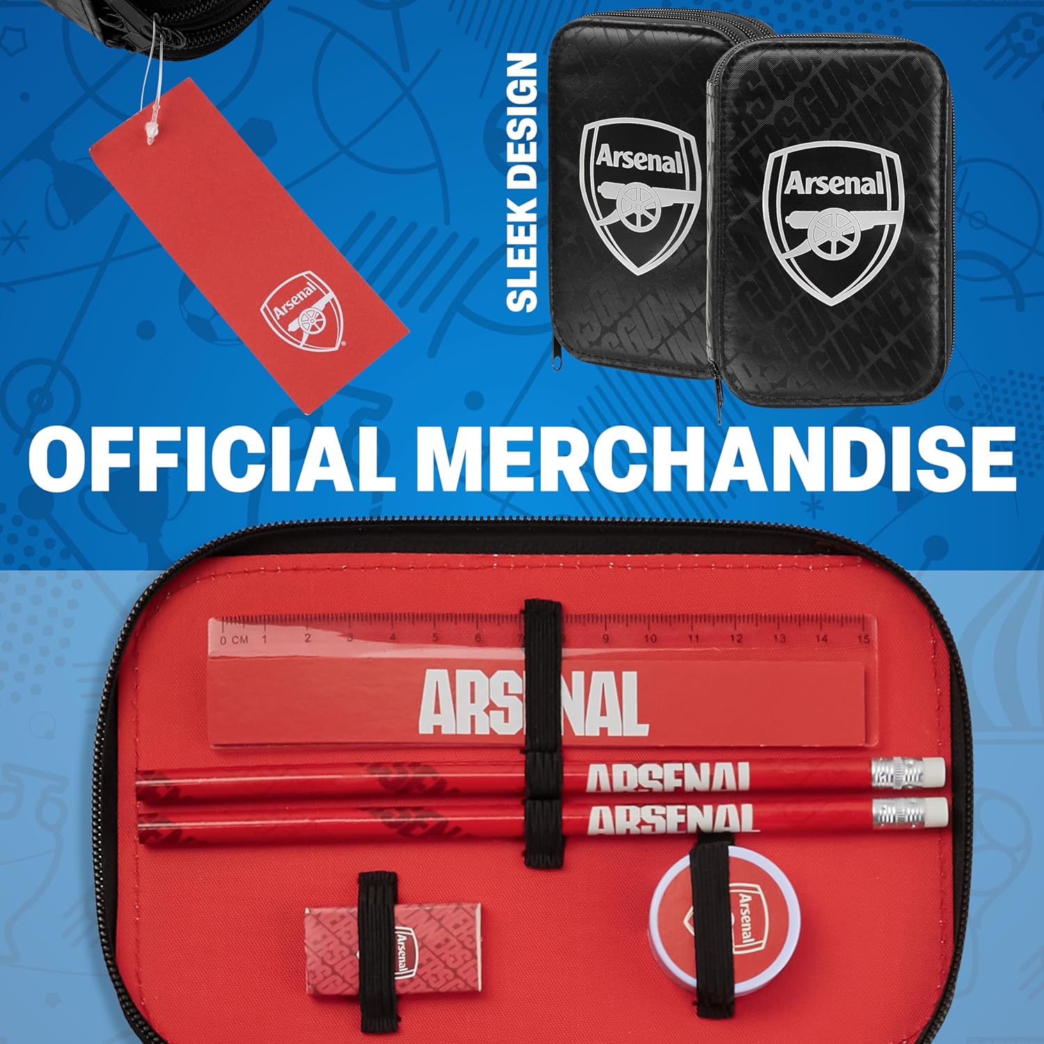 Arsenal F.C. Filled Pencil Case, Colouring and Stationery Set - School Supplies - Image 4