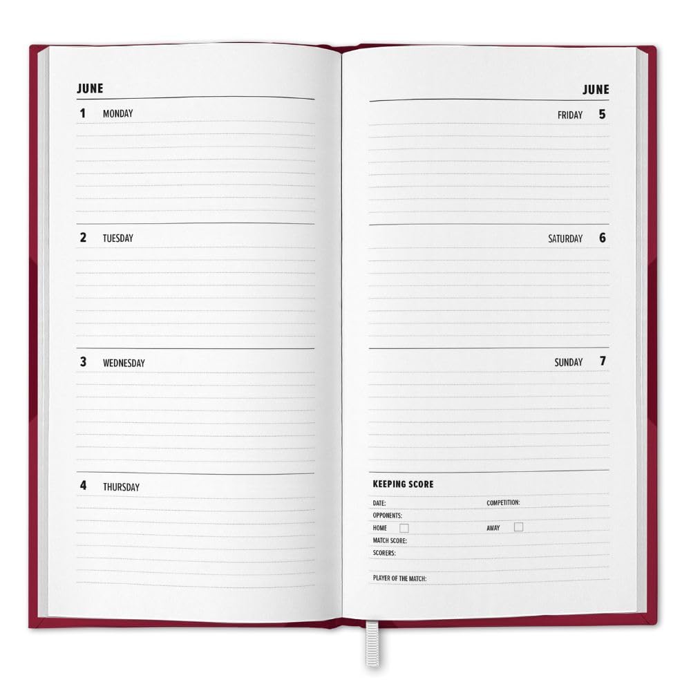 2026 DIARY WEST HAM UNITED FC WEEK TO VIEW SLIM POCKET DIARY OFFICIAL PRODUCT - Image 2