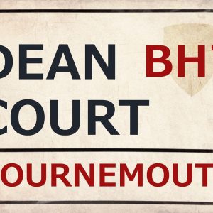 Bournemouth Football Art Print Street Sign The Cherries Footy Design Street Sign 8X12 Inches