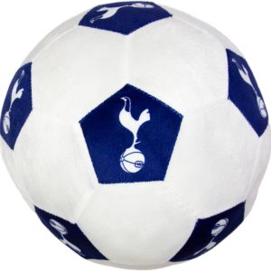 CHARACTER WORLD Tottenham Hotspur FC Officially Licensed Soccer Ball Round Cushion, Super Soft White Football Crest Pillow, Perfect For Any Bedroom, on the Sofa 25 x 25cm