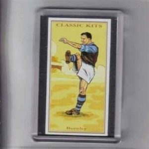 CLASSIC KITS Football Club Shirts card in fridge magnet - Burnley FC