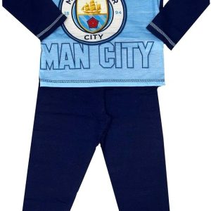 Character Linens Boys Manchester City Football Club F.C. Pyjamas Pjs - 4-12 Years (4-5 Years) Blue