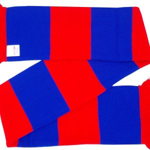 Crystal Palace Fans Royal Blue and Red Traditional Bar Scarf