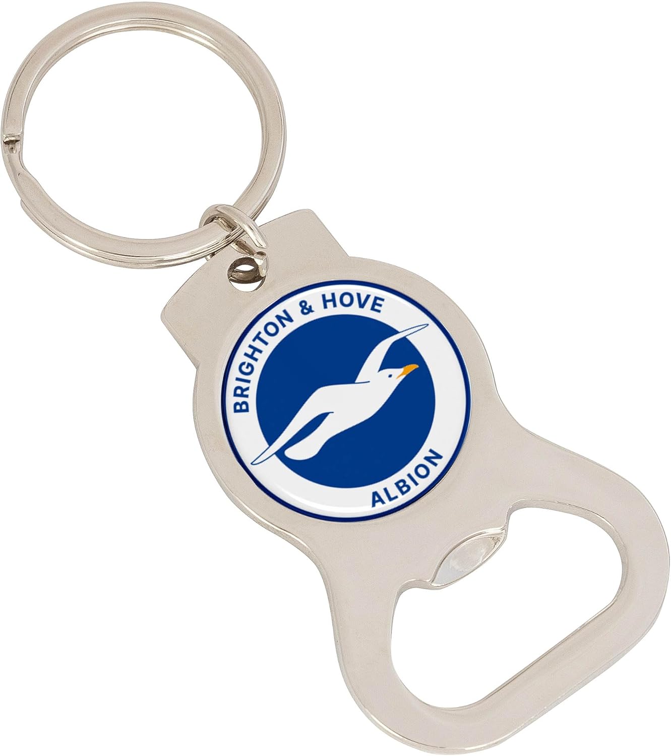 Desert Cactus Brighton & Hove Albion Keychain Bottle Opener BHAFC Seagulls Football Club Soccer Car Keys Official Fan Gear (Design A)