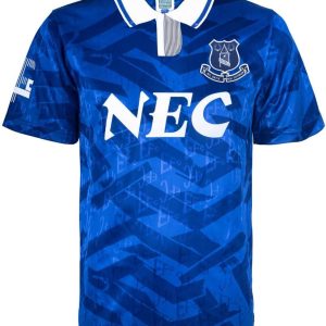 Everton 1992 Retro Football Shirt Blue Medium Polyester