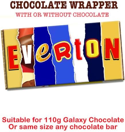 Everton Football Club FC CHOCOLATE BAR WRAPPER Novelty Gift Present for Friends Sport Fans (Without Chocolate Bar) - Image 2