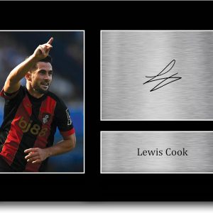 HWC Trading Lewis Cook Bournemouth Gifts Printed Signed Autograph Picture for Football Fans and Supporters - A4