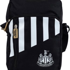 Hy-Pro Unisex's Newcastle Side Bag-Stripe, Black and White, One Size