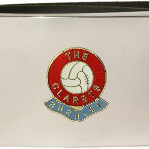 Knight Burnley Football Club Leather snap fit Belt Black