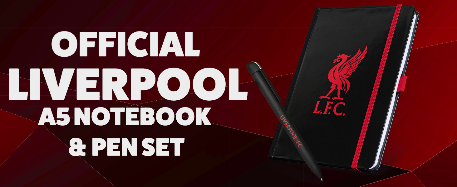 Liverpool F.C. Supporters' Gear Stationery Set A4 Notebook & Pen
