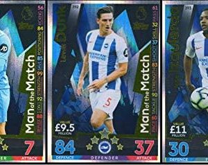 MATCH ATTAX 2018/19 ALL THREE (3) BRIGHTON AND HOVE ALBION MAN OF THE MATCH CARDS